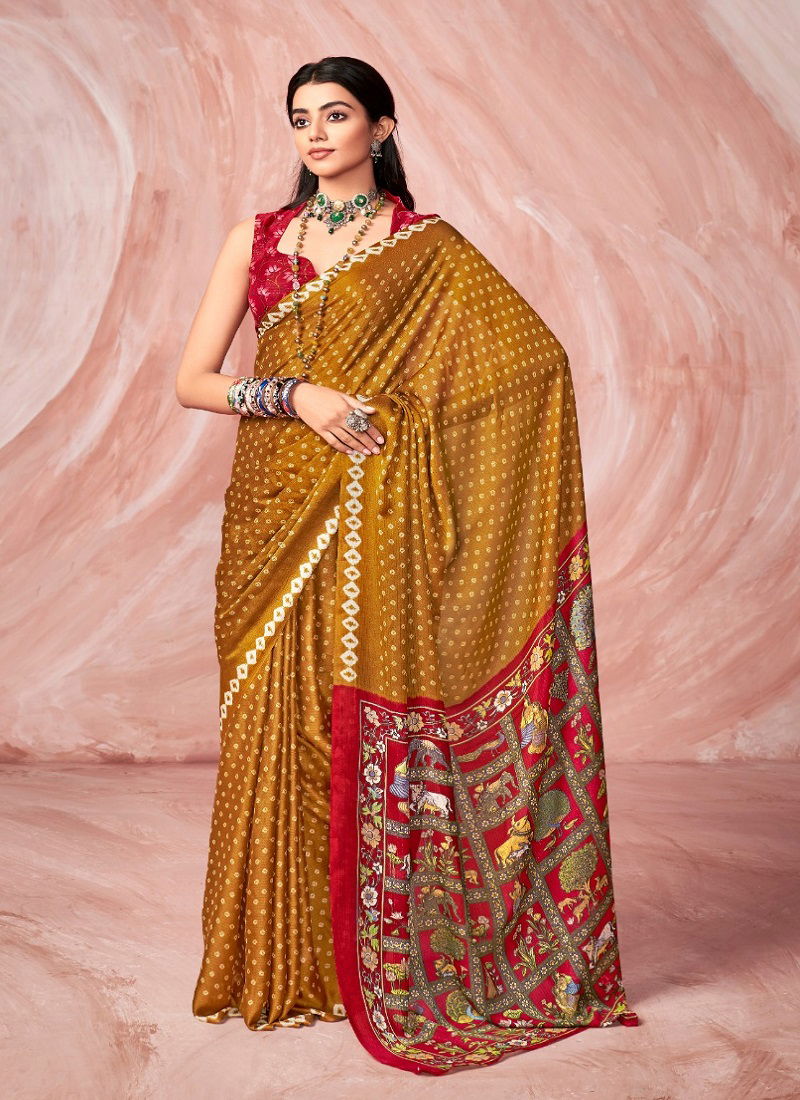 Stavan Tarang New Fancy Printed Ethnic Wear Saree Collection